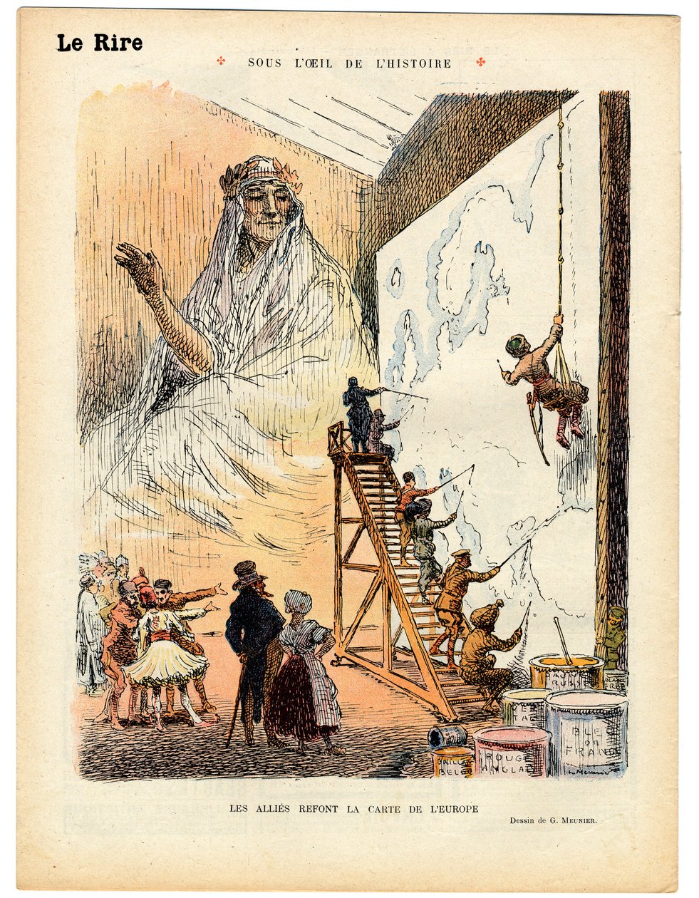 Riso Vermelho, Satirical em Cores de Georges Meunier