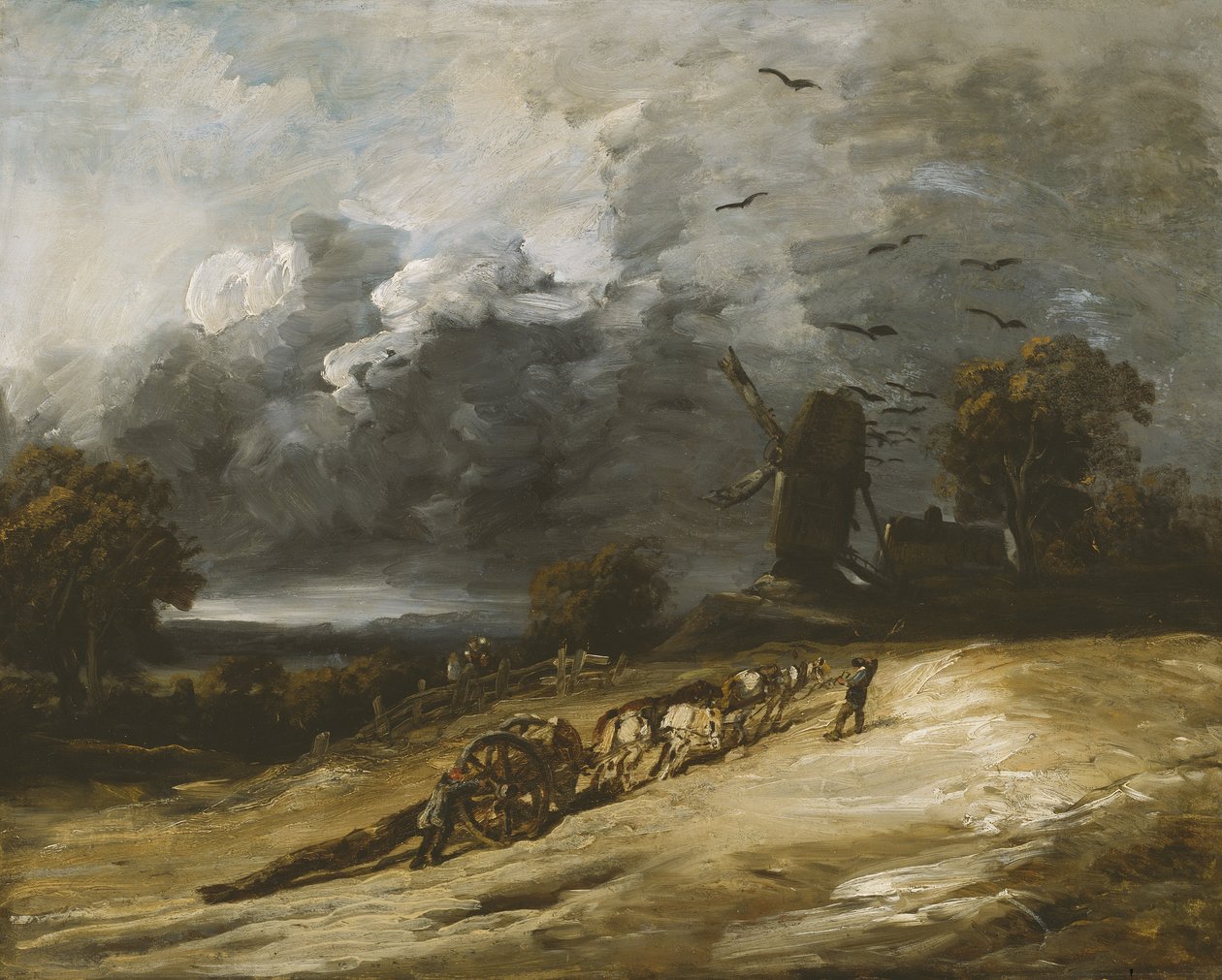 A tempestade, 1814-30 de Georges Michel