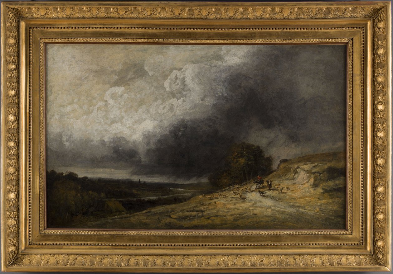 Rebanho na tempestade, entre 1796 e 1843 (óleo) de Georges Michel