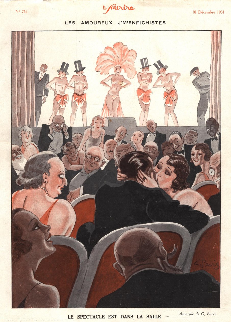 Le specatacle dans la salle, ilustração de 