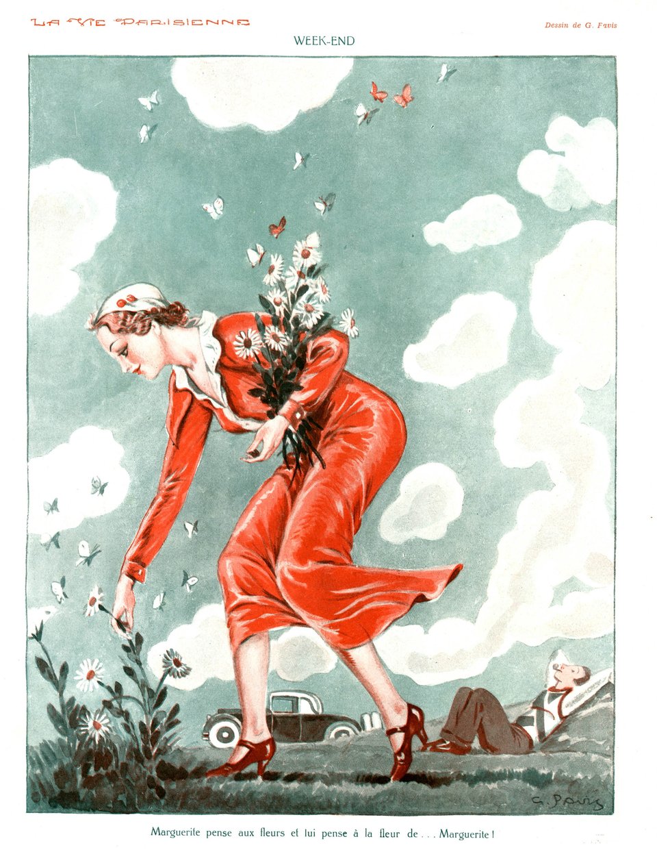 Week-End, ilustração de 