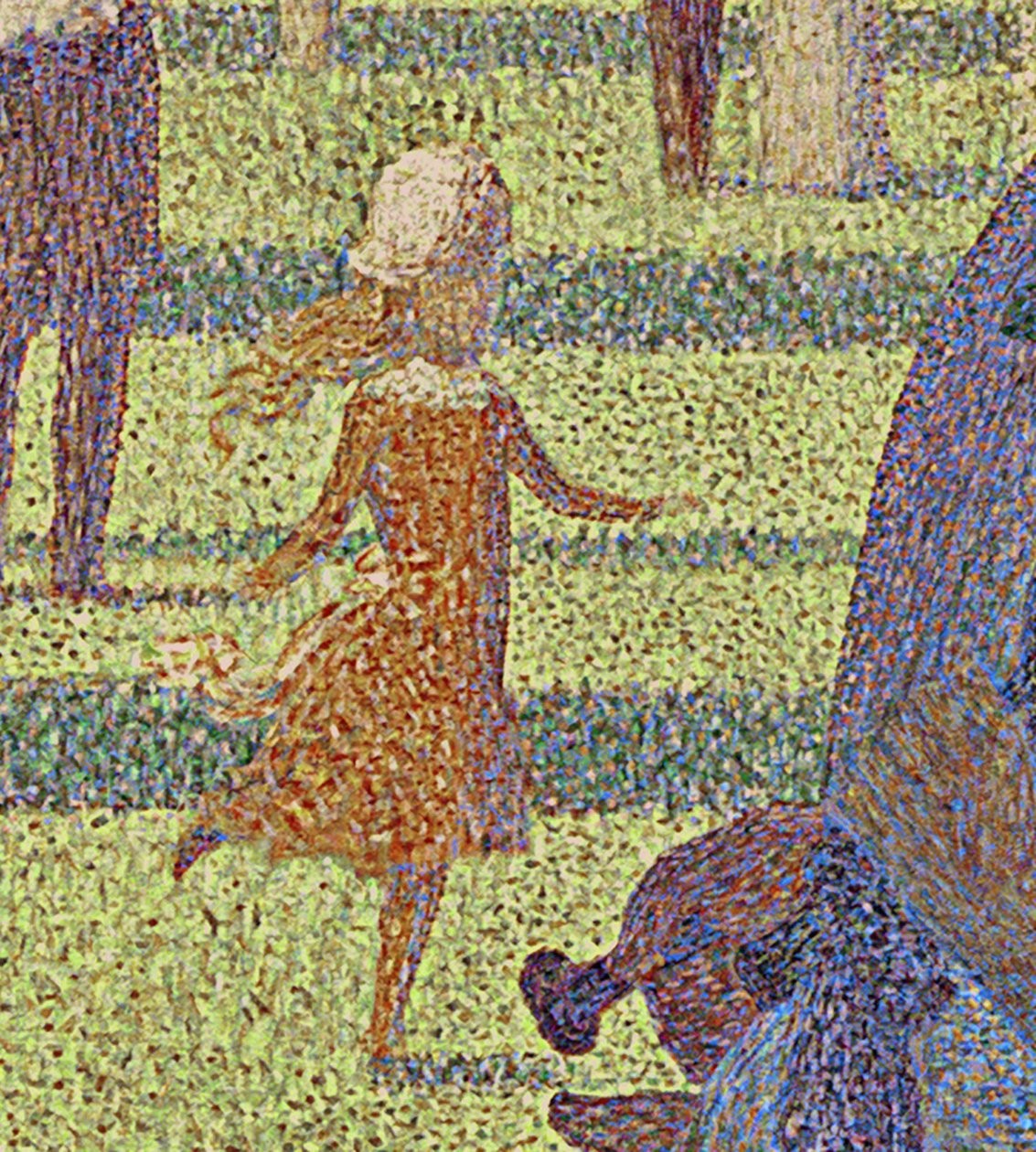 Um domingo em La Grande Jatte, 1884-86 de Georges Pierre Seurat
