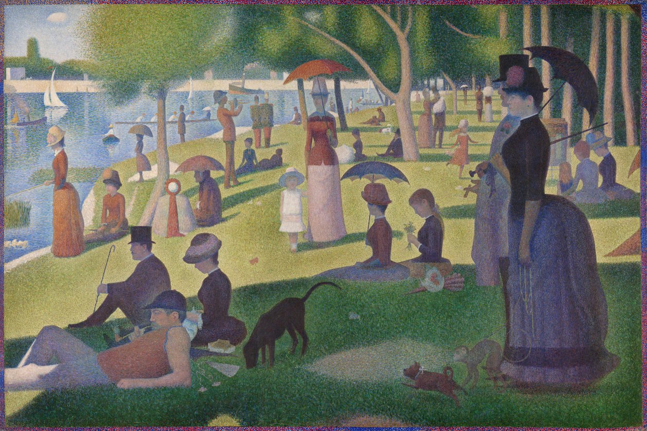 Um domingo em La Grande Jatte — 1884, 188486. de Georges Pierre Seurat