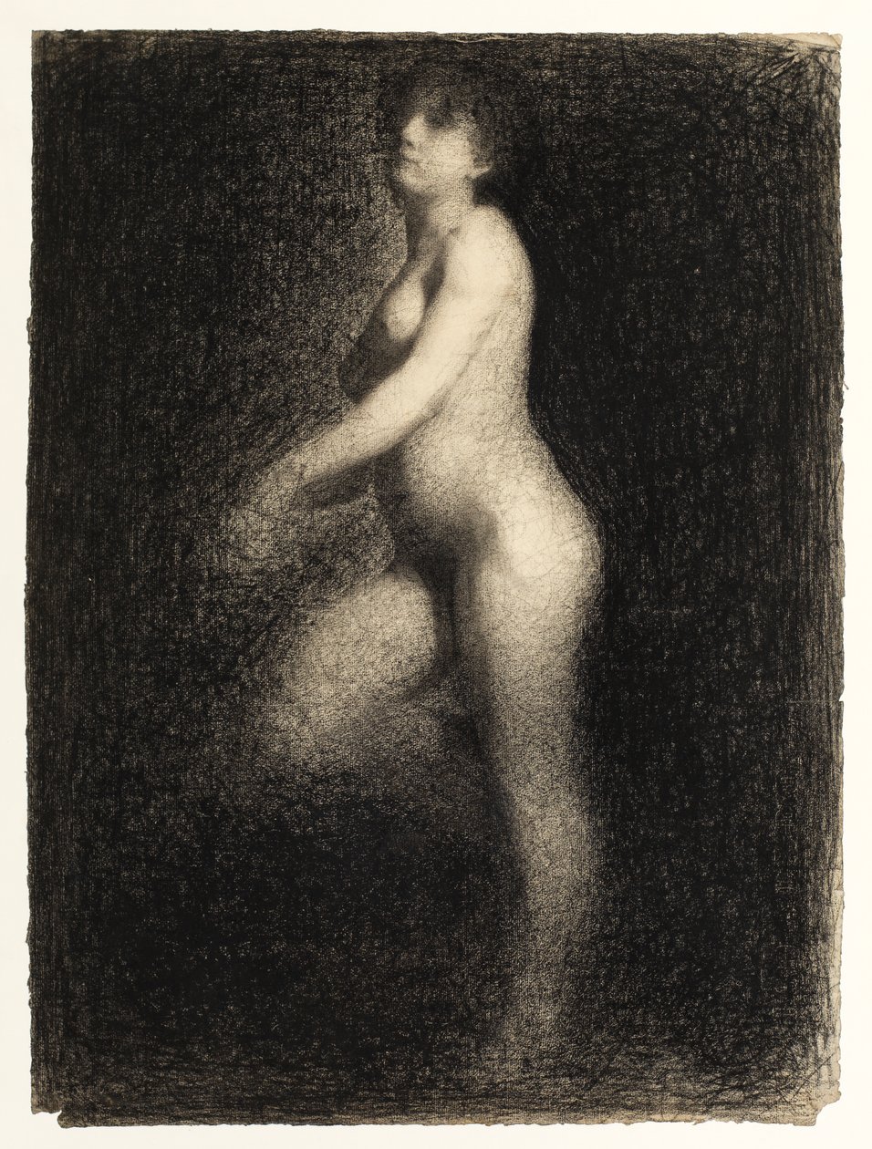Nu feminino, c.1879-81 de Georges Pierre Seurat