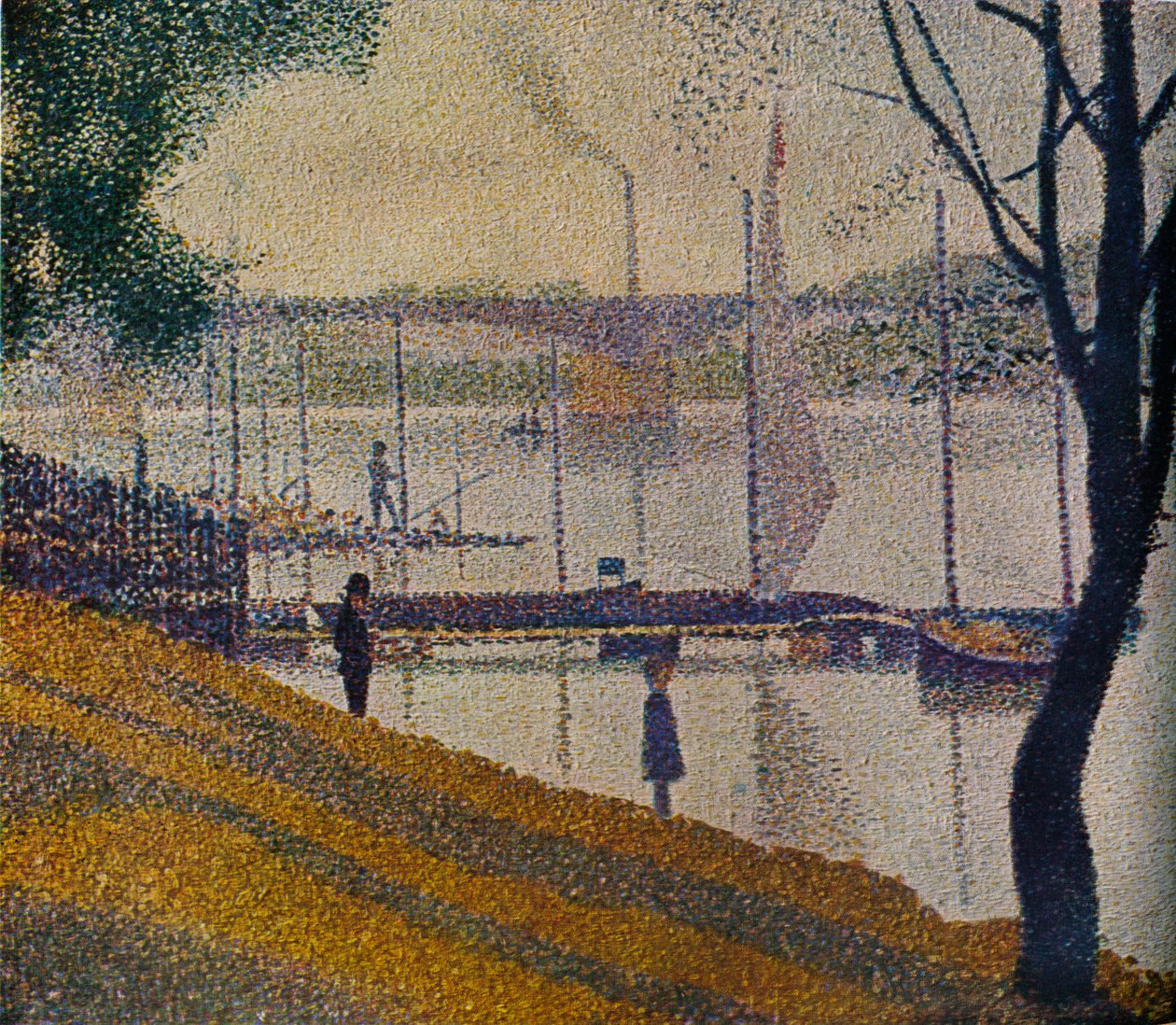 A ponte de Courbevoie, 1886 de Georges Pierre Seurat