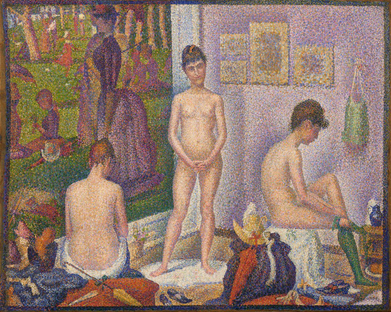 Les Poseuses, Ensemble (versão pequena) de Georges Pierre Seurat