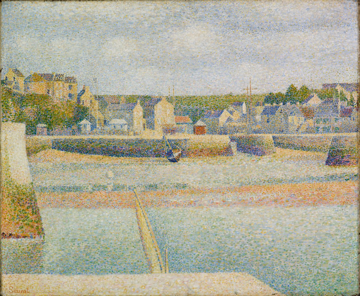 Port-en-Bessin: O Porto Exterior (maré baixa) de Georges Pierre Seurat