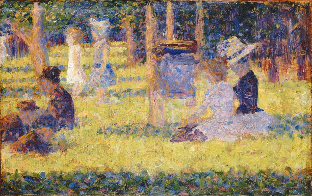 Estudo para La Grande Jatte, 1884-1885. de Georges Pierre Seurat