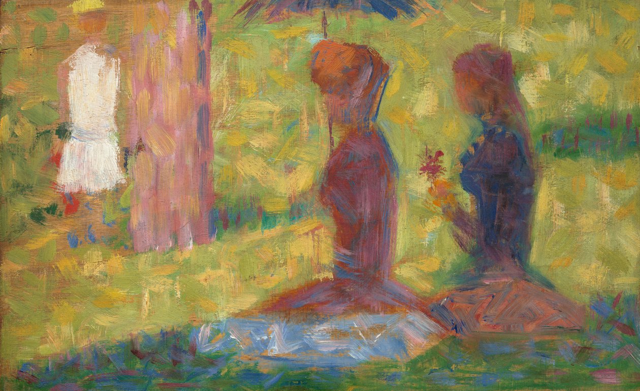 Estudo de figuras para La Grande Jatte, 18841885. de Georges Pierre Seurat