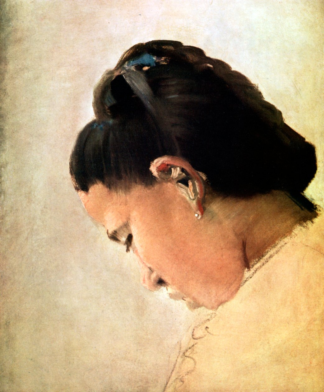 Tete de Jeune Fille, final do século XIX, 1929 de Georges Pierre Seurat
