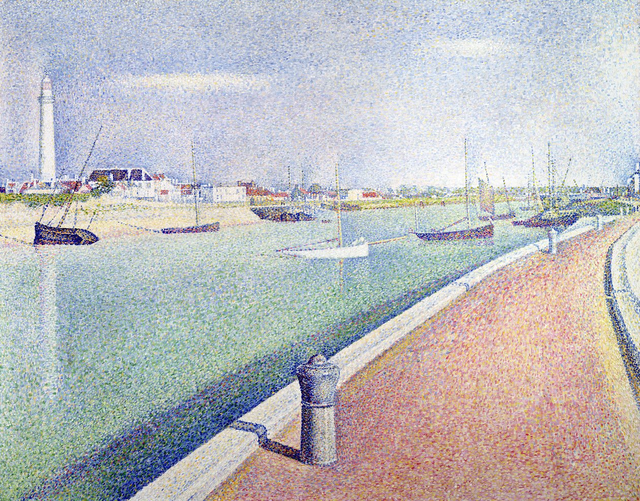 O Canal de Gravelines, Petit Fort Philippe de Georges Pierre Seurat