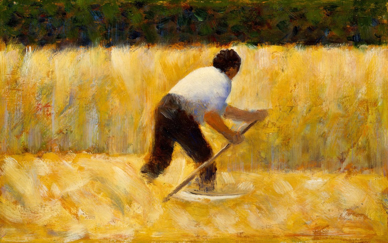 O cortador de grama, 1881-82. de Georges Pierre Seurat