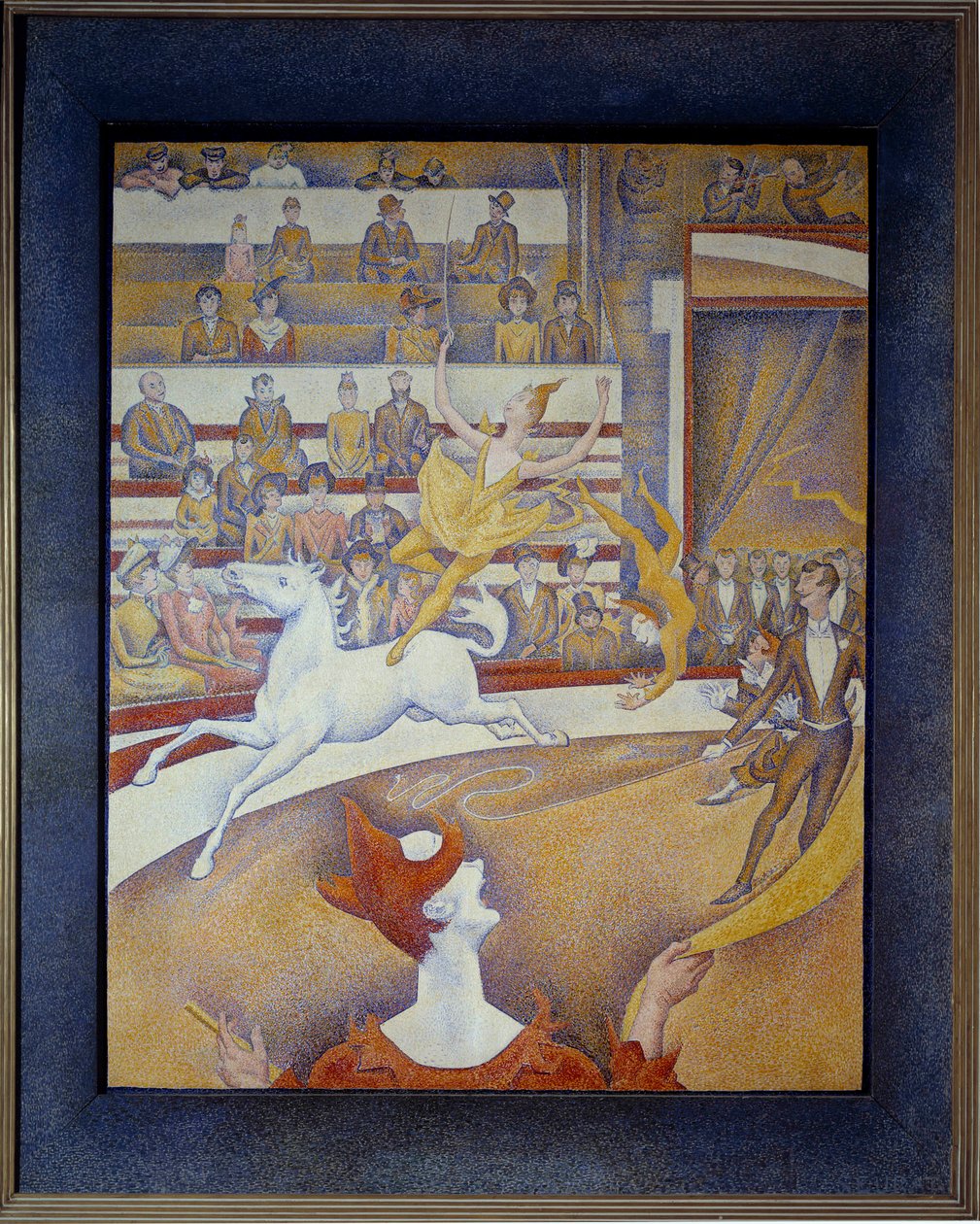 O circo Une ecuyere um cavalo, um palhaço e acrobatas. Pintura de Georges Seurat (1859-1891) 1891 Sol. 1,85x1,52 m Paris, musee d