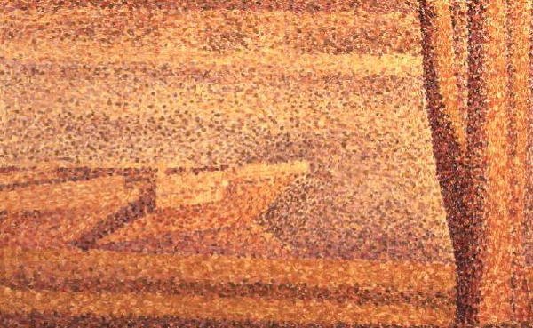 Árvores e Barcos de Georges Pierre Seurat