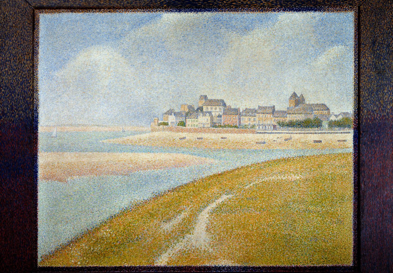 Vista de Le Crotoy a montante de Georges Pierre Seurat