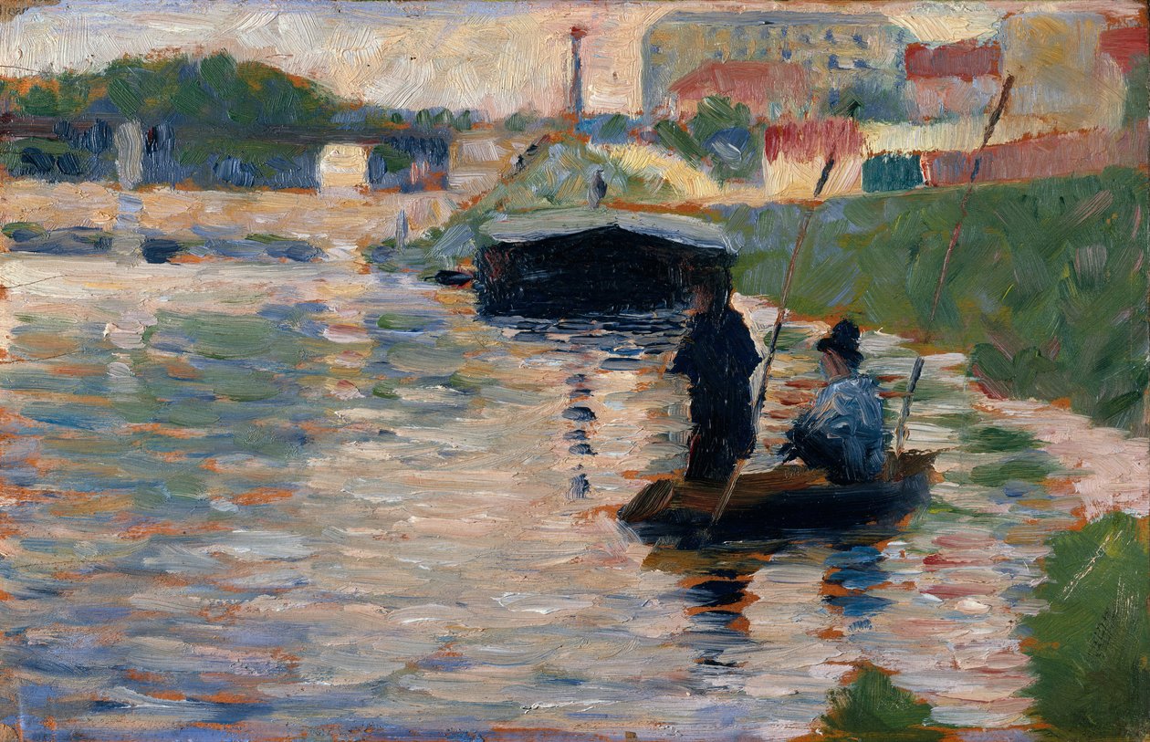 Vista do Sena, 1882-83. de Georges Pierre Seurat