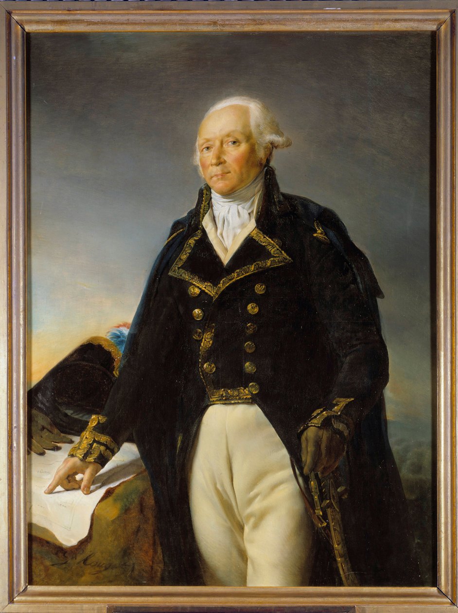 Retrato de François Christophe Kellermann (1735-1820), Duque de Valmy, General em Chefe da Arma de Pintura Moselle por Georges Rouget (1784-1869) 1792 Dim. 1,35 x 1 m de Georges Rouget