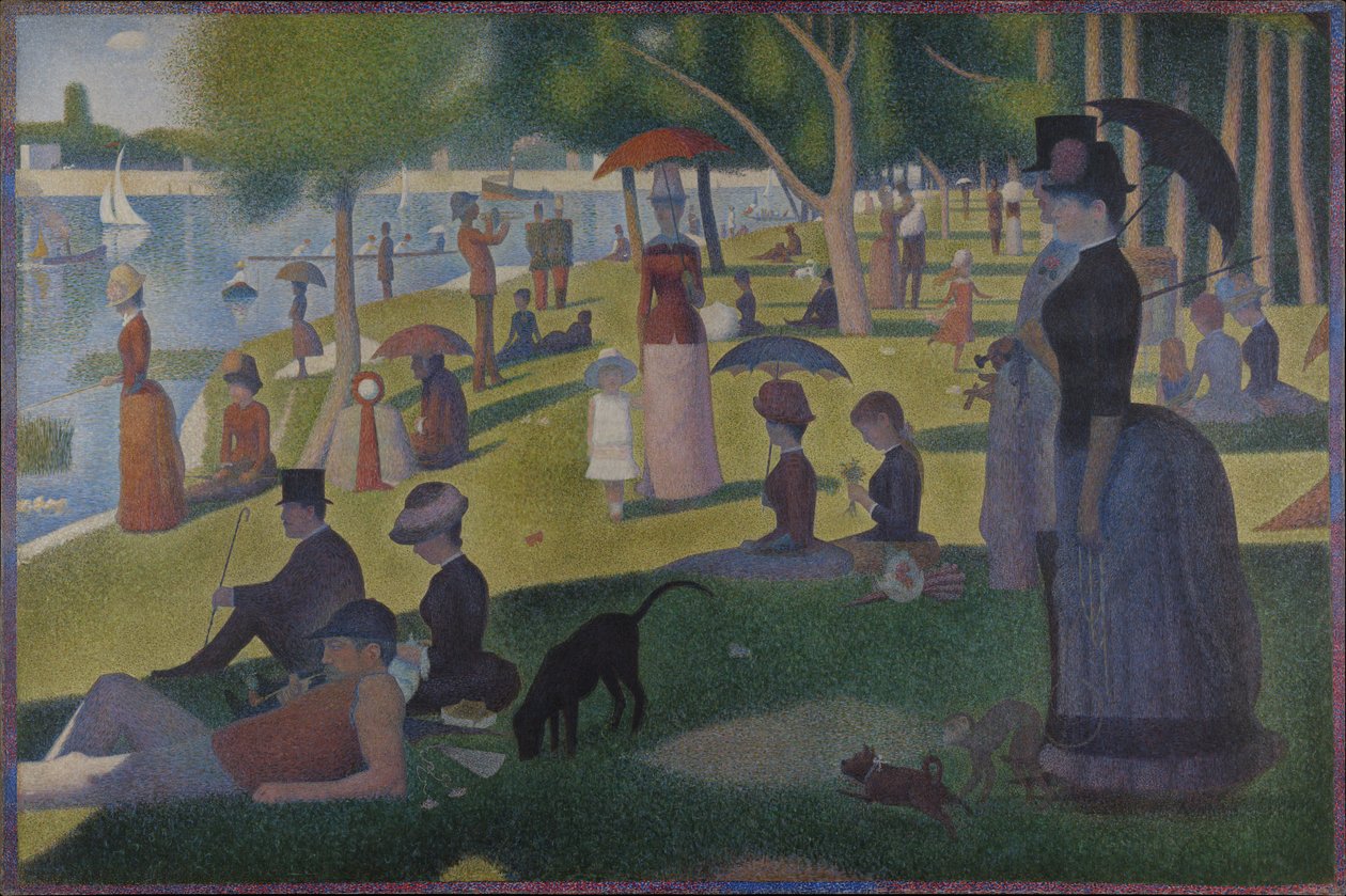Um domingo em La Grande Jatte -- 1884 de Georges Seurat