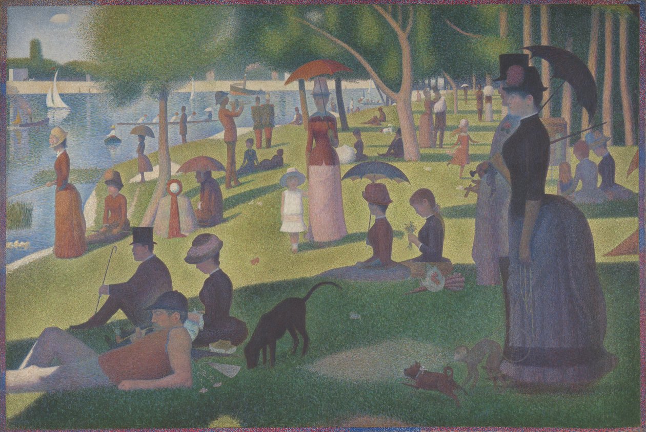 Um domingo em La Grande Jatte - 1884 de Georges Seurat