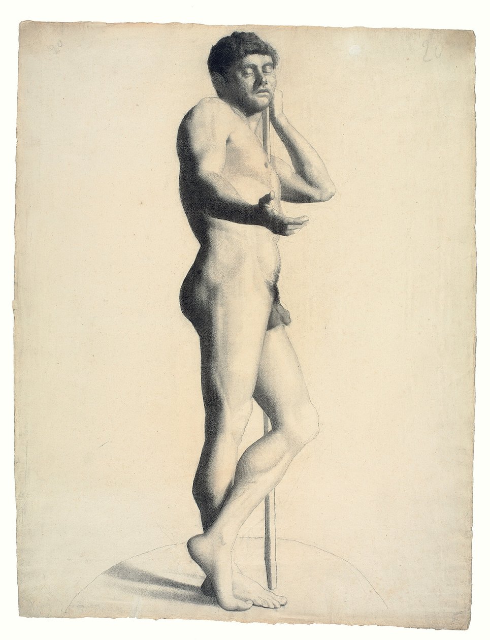 Nu masculino acadêmico de Georges Seurat
