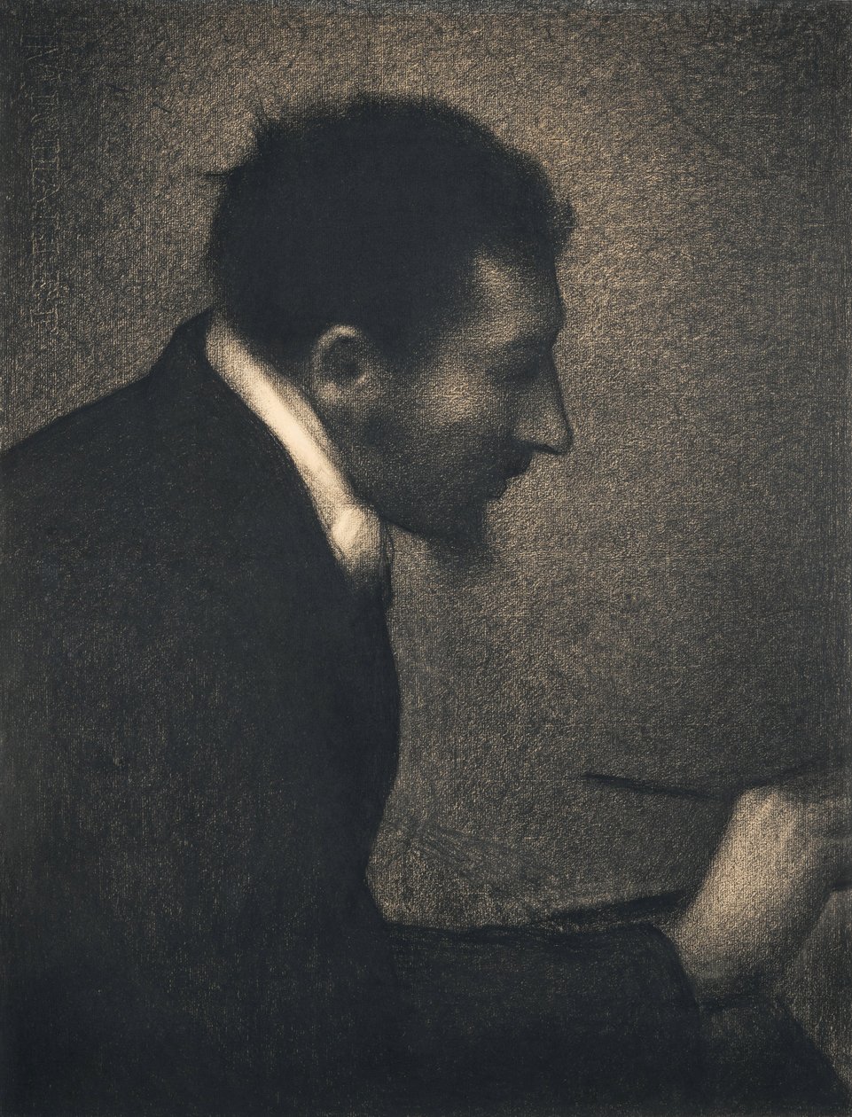 Aman-Jean, 1882-83 (contação de histórias no jornal Michallet) de Georges Seurat
