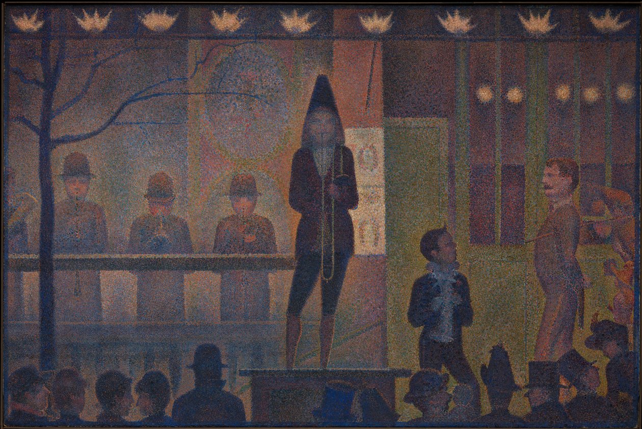 Espectáculo secundário de circo de Georges Seurat