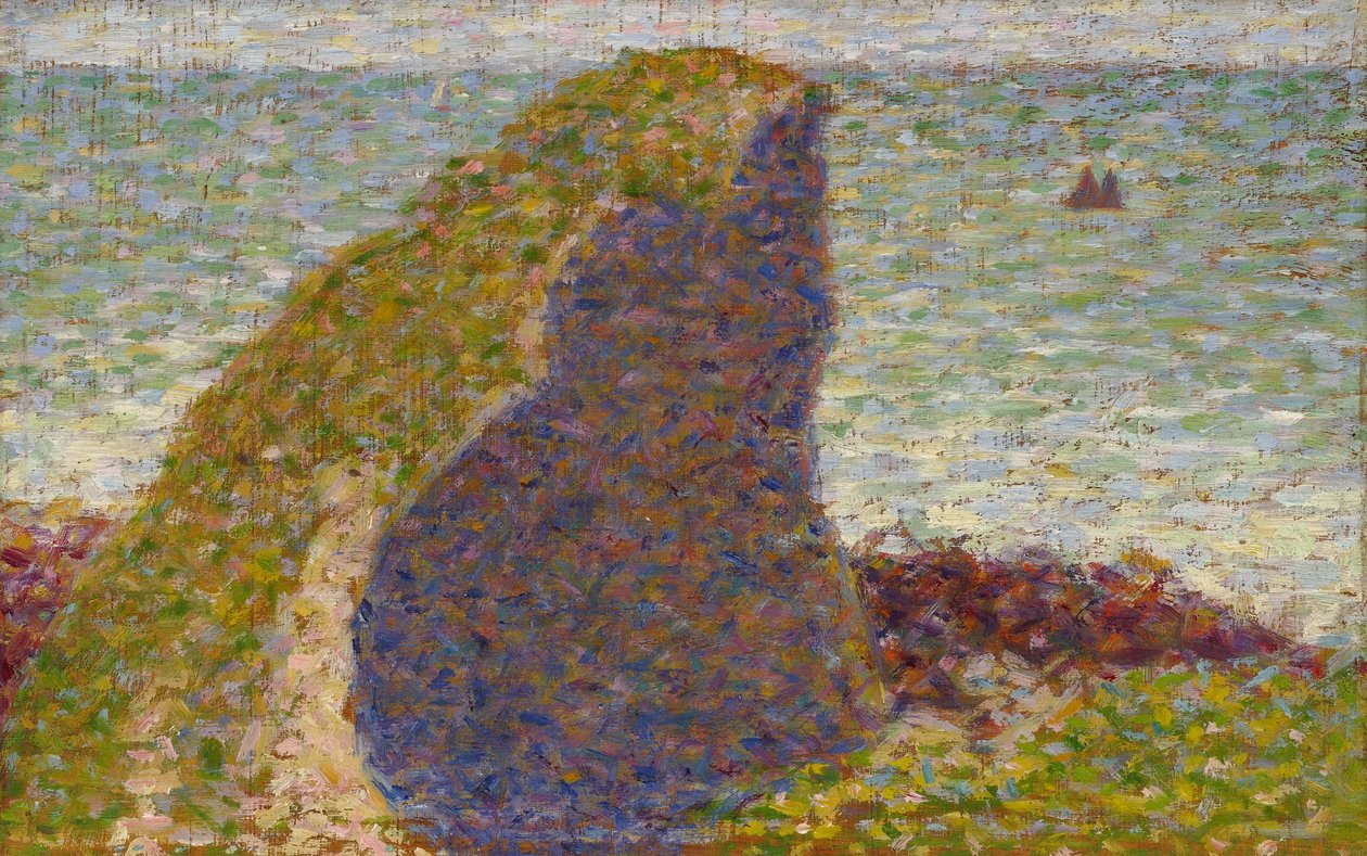 Georges Seurat - Le Bec du Hoc (Estudo) de Georges Seurat