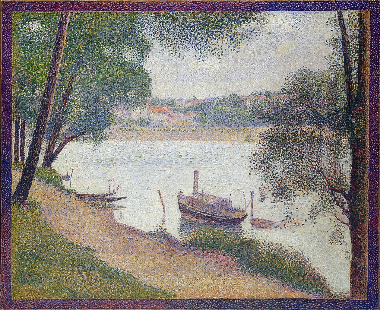Tempo cinzento, Grande Jatte. Por volta de 1886 88 de Georges Seurat