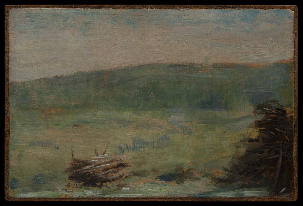 Paisagem em Saint-Ouen de Georges Seurat