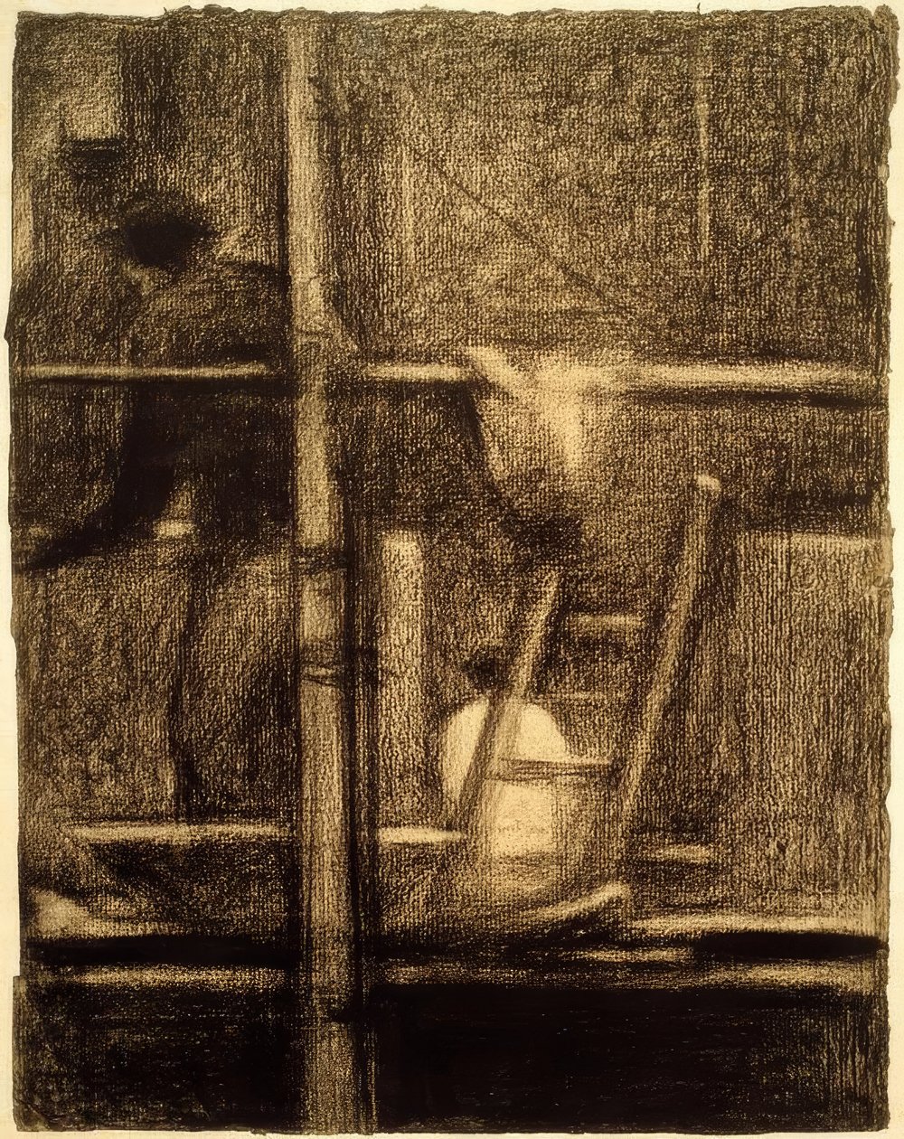 O Andaime (Das Gerüst) de Georges Seurat
