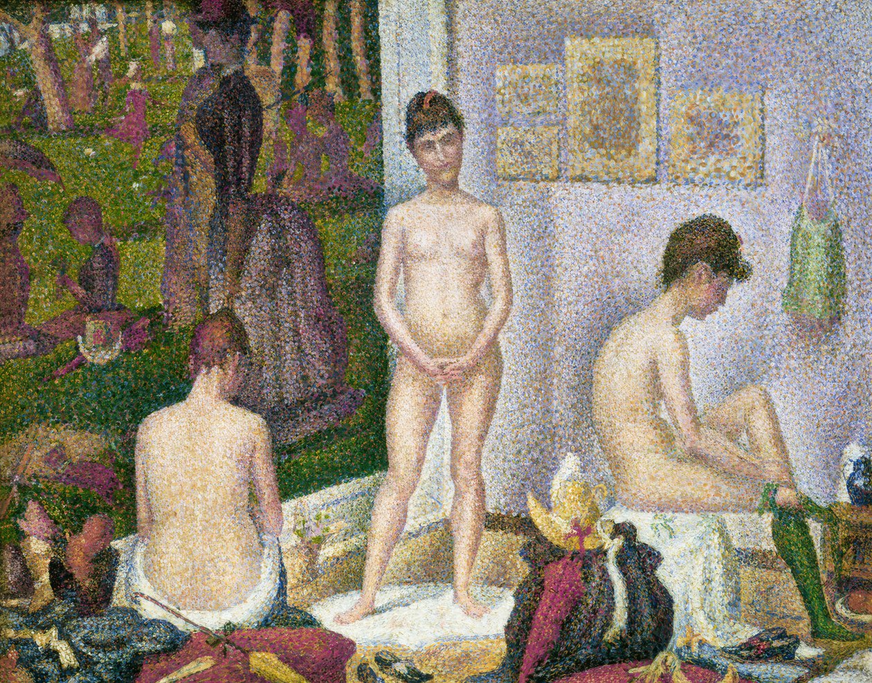 Os posers (versão pequena) de Georges Seurat