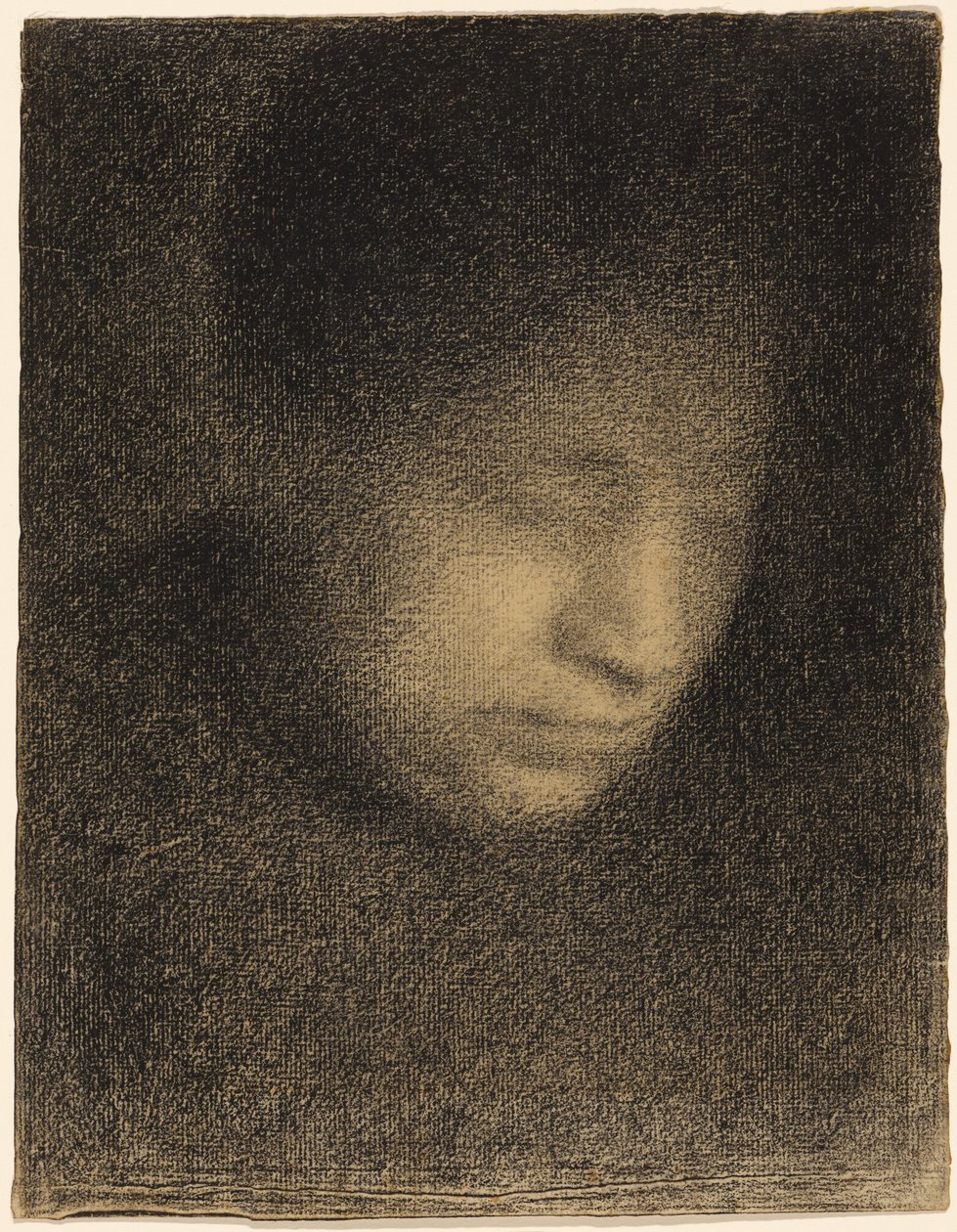Madame Seurat, mãe do artista (Madame Seurat, mère) de Georges Seurat