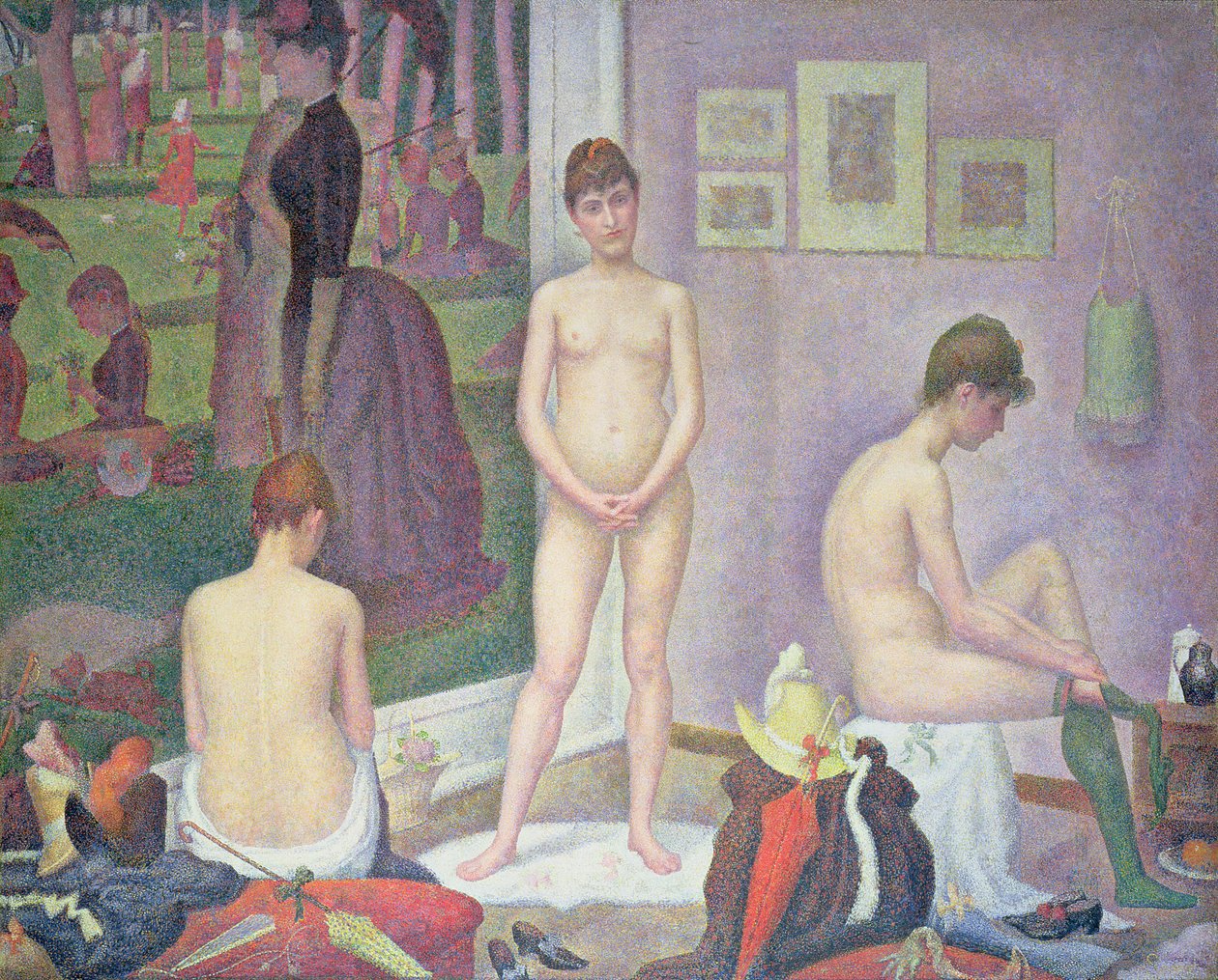 Modelos, 1886-88 de Georges Seurat