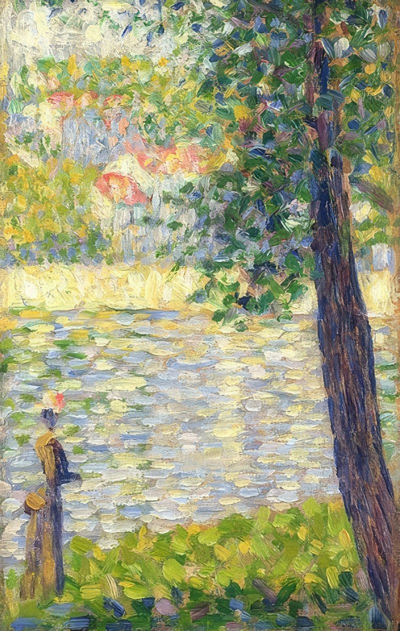 Caminhada matinal. 1885 de Georges Seurat