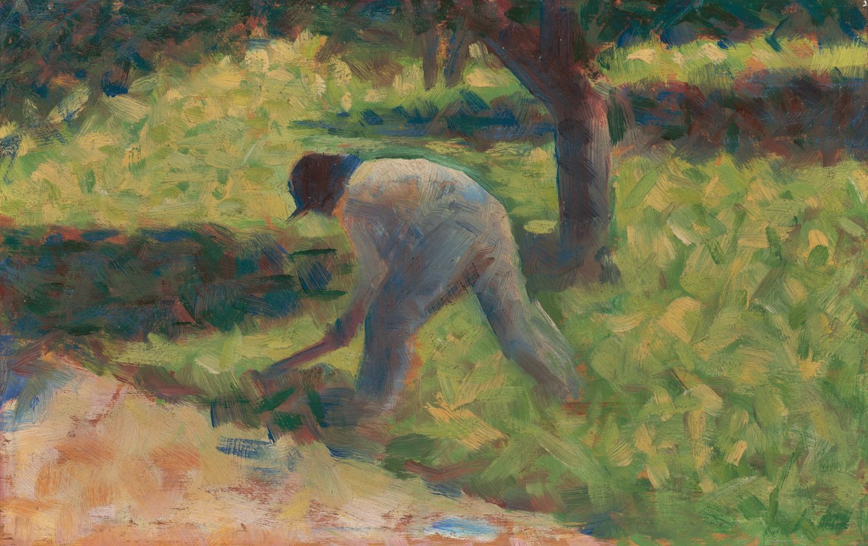 Camponês com uma enxada de Georges Seurat
