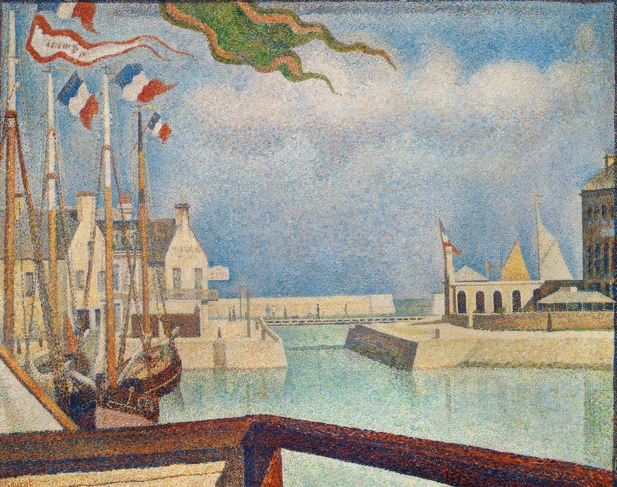 Porteen-Bessin, um domingo de Georges Seurat