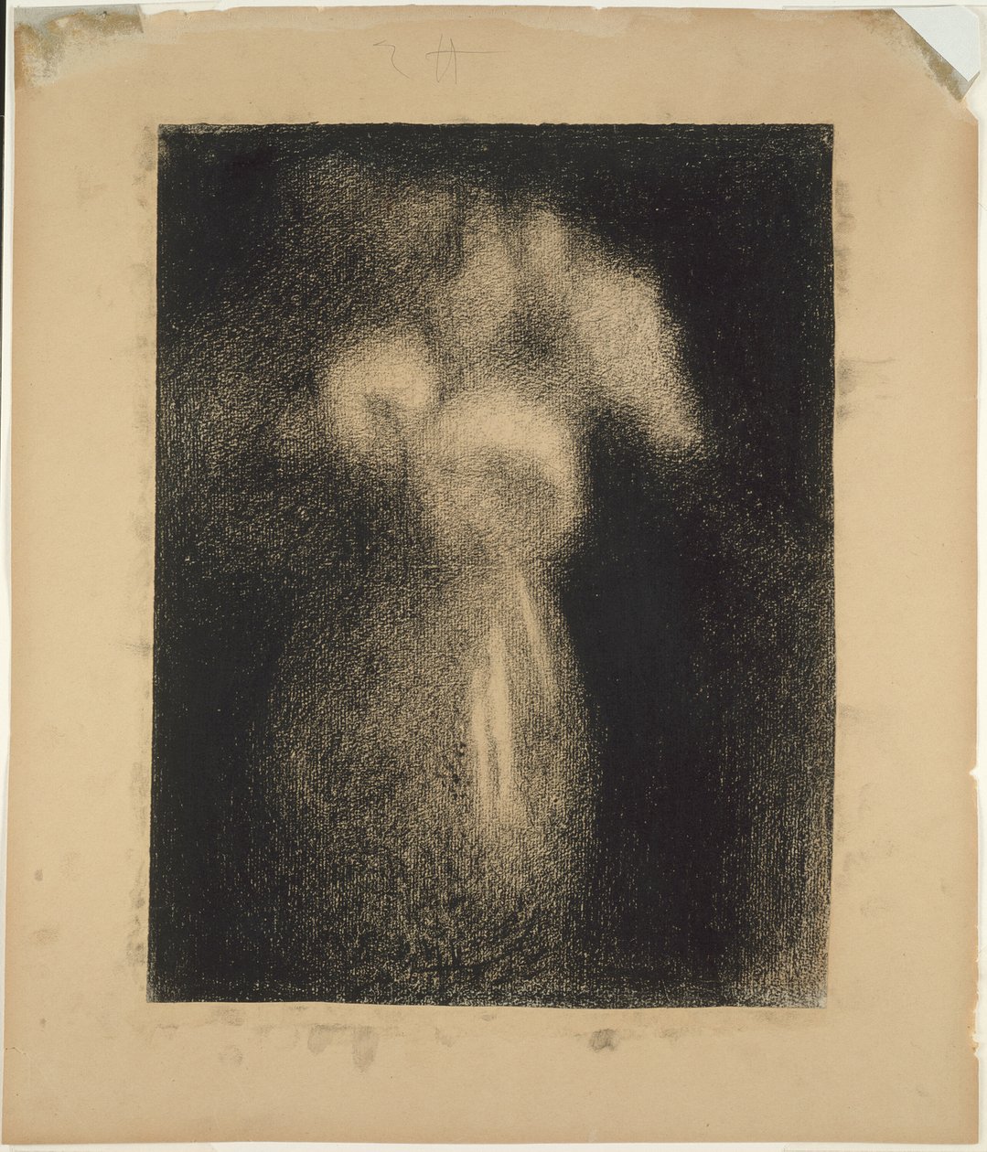 Rosas em um vaso de Georges Seurat