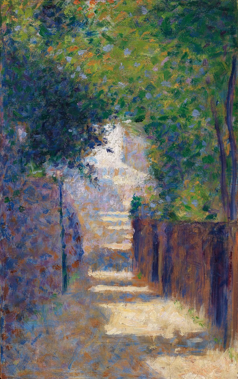 Rue St. Vincent na primavera, c.1884 de Georges Seurat