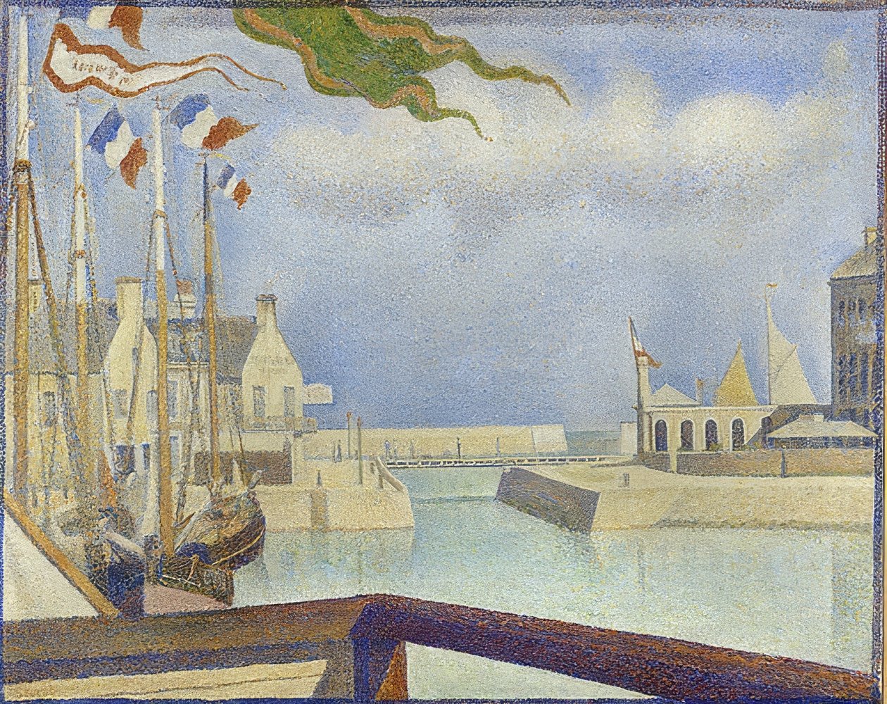 Sonntag em Port-en-Bessin (domingo de Port-en-Bessin). 1888 de Georges Seurat