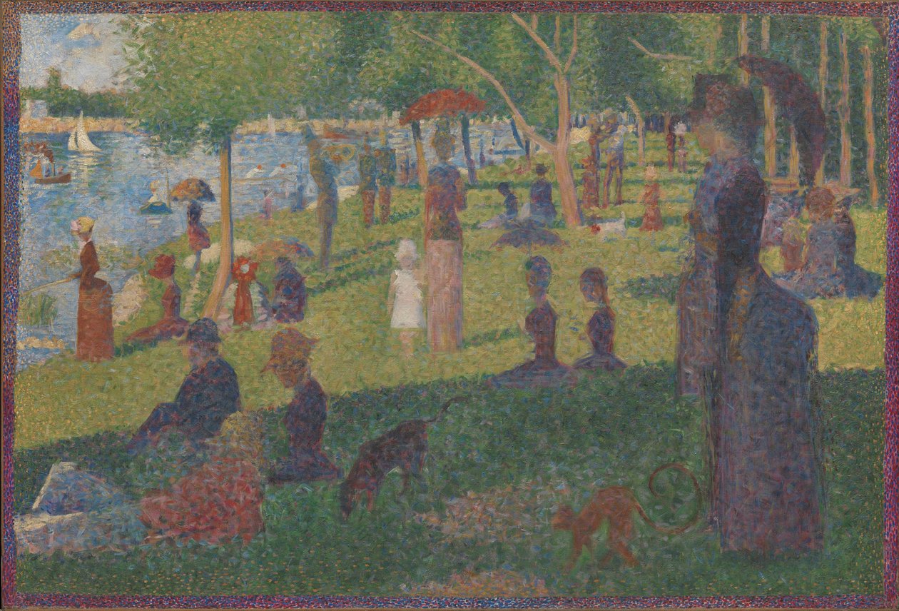 Estudo para um domingo em La Grande Jatte, 1884 de Georges Seurat