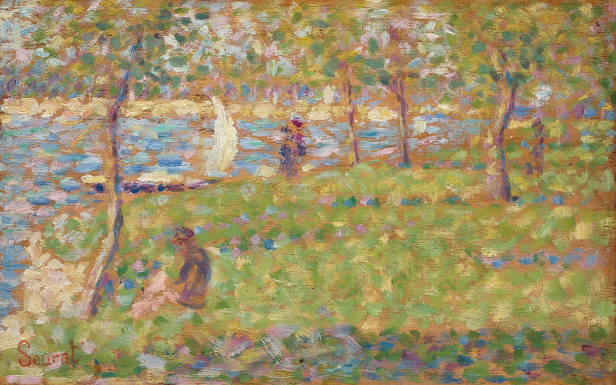 Estudo para "La Grande Jatte" de Georges Seurat