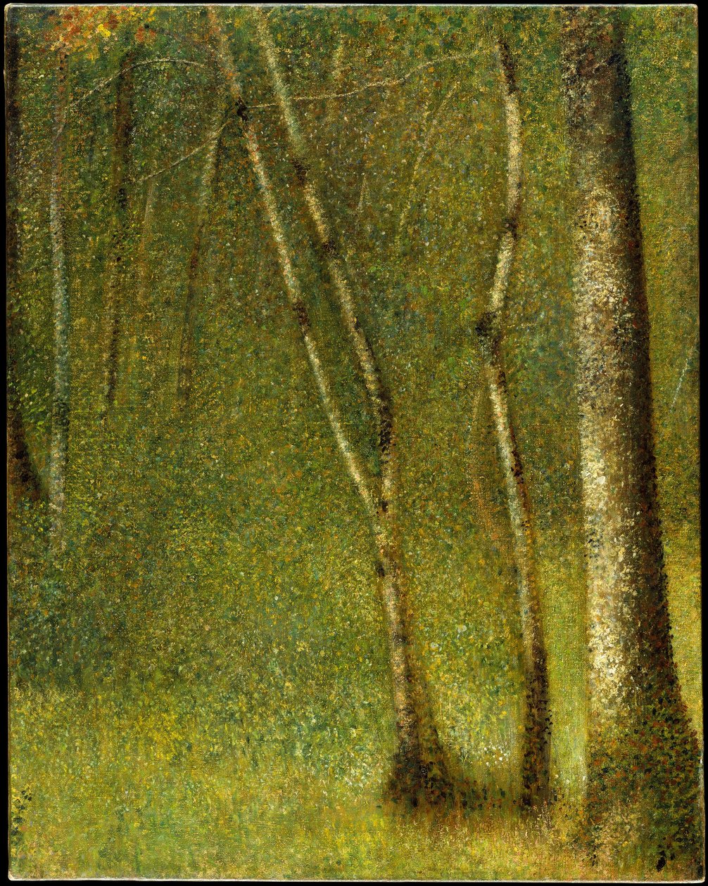 A floresta em Pontaubert de Georges Seurat