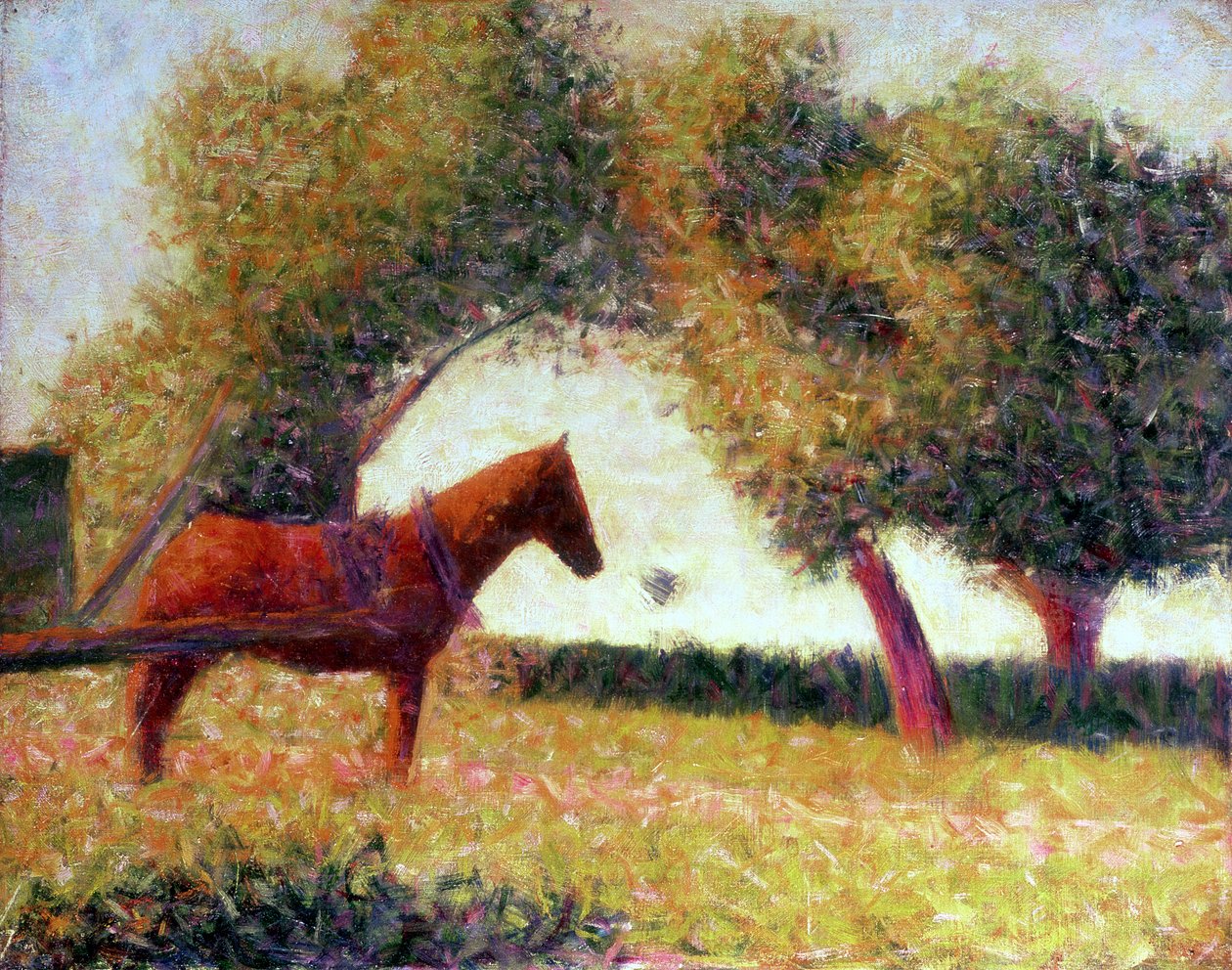 O cavalo aproveitado, 1883 de Georges Seurat