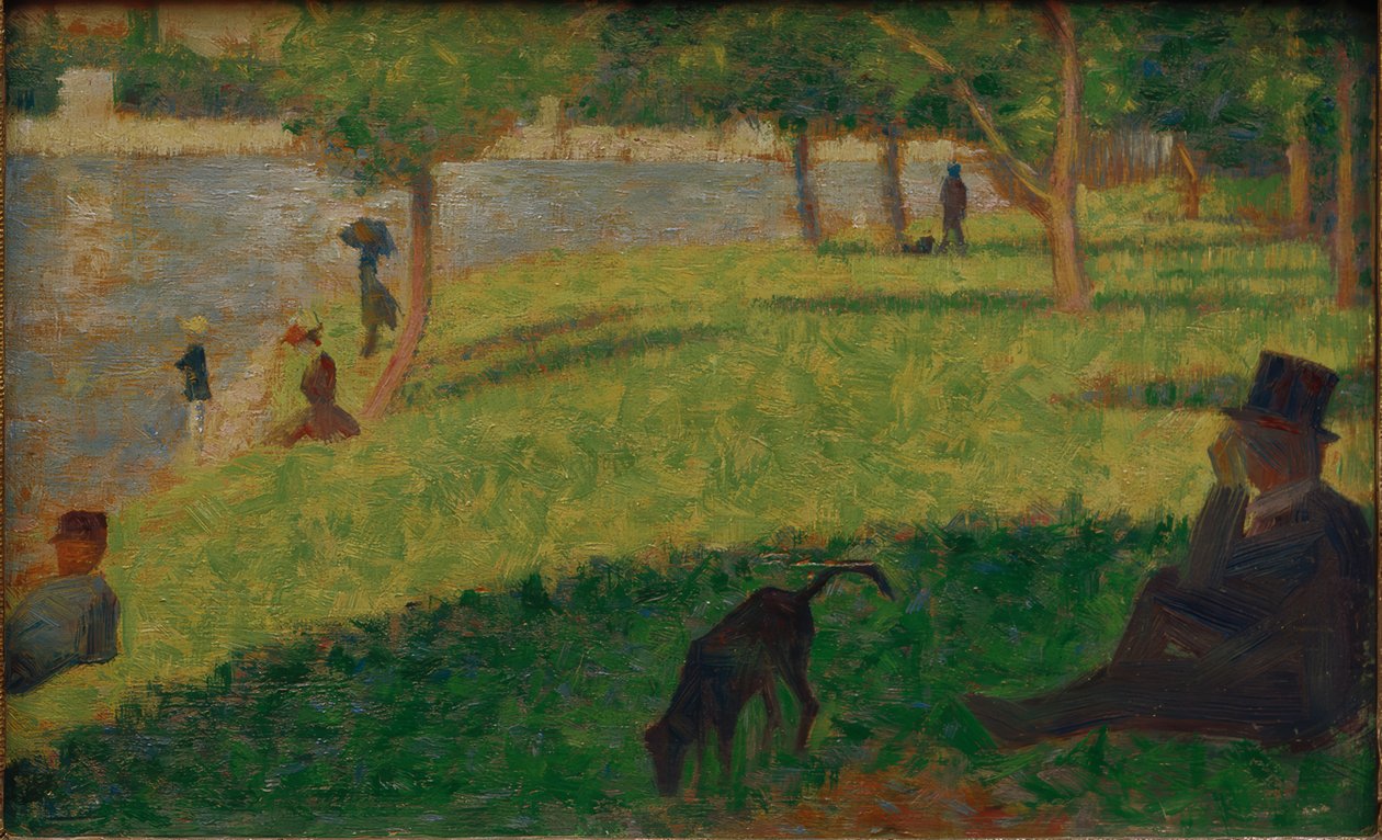 Uma tarde de domingo no Grande Jatte - Ein Sonntagnachmi de Georges Seurat