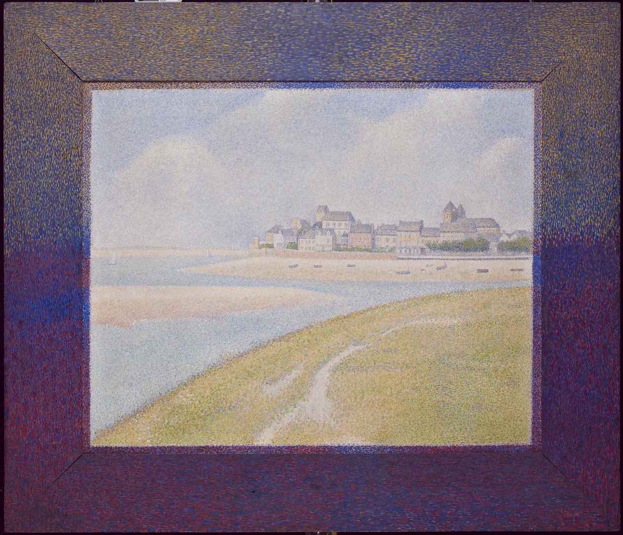 Vista de Le Crotoy, de Upstream, 1889 de Georges Seurat