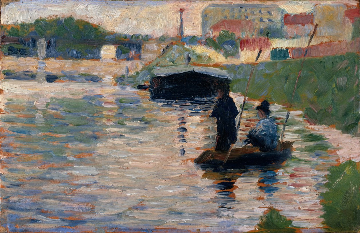 Vista do Sena, 1882-83 de Georges Seurat