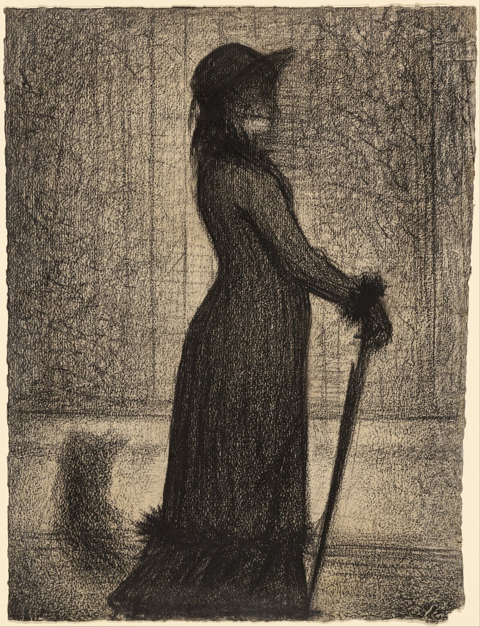 Mulher passeando de Georges Seurat