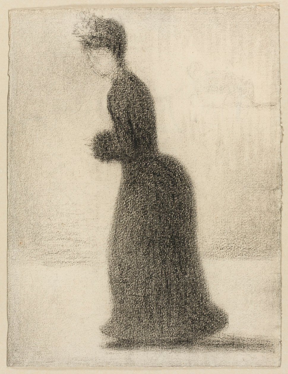 Mulher com um abafador de Georges Seurat