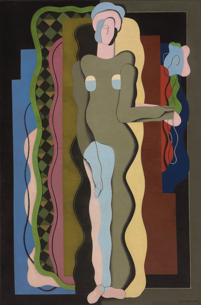 Nu com flor; Nu a la fleur, 1928 de Georges Valmier