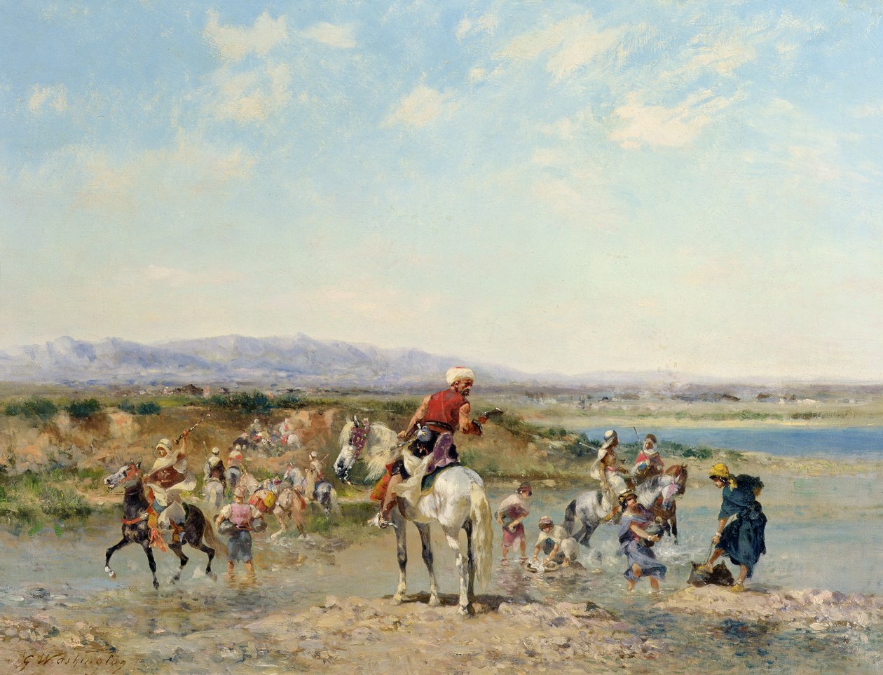 Árabes em um oásis de Georges Washington